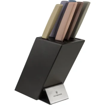 Victorinox Swiss Modern Knife Block Set, 6 Pieces, Multicolor
