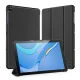 Huawei MatePad T 10s (AGS3-L09, AGS3-W09) DUX DUCIS Tri-fold Stand PU Leather Tablet Cover Case, Black | Чехол...