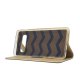 Samsung Galaxy S10+ Plus (G975F) Magnetic Adsorption Leather Card Holder Case Cover, Gold | Vāks Maciņš Maks...