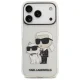 Karl Lagerfeld IML NFT Glitter Karl&Choupette vāciņš iPhone 18 Pro Max / 17 Pro Max, caurspīdīgs