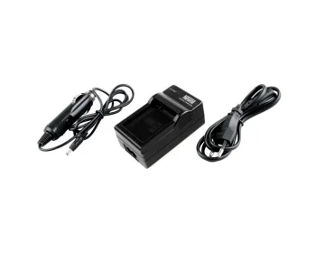 Battery Charger for GoPro HD Hero / Hero 2 AHDBT-002, AHDBT-001, ABPAK-001 + 12V Car Charger - akumulatora lādētajs