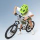 Rockbros TT-32004 Shark Children\'s Bike Helmet with Detachable Jaw Size M (54-58) - Green