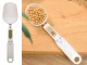 Digital Spoon Scale with LCD Display for Precise Kitchen Measuring, White