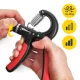 4Fizjo regulējams plaukstas espanders 10-40 kg, melns/sarkans