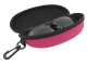 Жесткий футляр для очков на молнии, розовый