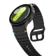 Tech-Protect Silicone Sport Strap for Samsung Galaxy Watch 4 / 5 / 6 / 7 / FE, Black