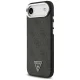 Guess iPhone 17 Air vāciņš 4G PU Leather Case with Triangle Logo, melns