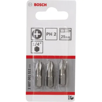 Набор бит для шуруповерта Bosch PH2 25мм 3 шт.