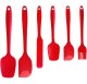 Kitchen Utensil Set, 6 Pieces, Silicone, Red