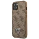 Apple iPhone 13 mini Guess 4G Triangle Logo Cardslot vāciņš maciņš - brūns | Phone Case Cover