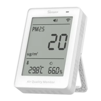 Gaisa kvalitātes mērītājs Sonoff AirGuard SAWF-07P PM2.5 LCD WiFi Matter