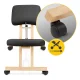 Ergonomic Kneeling Chair 4FIZJO PURE, Black