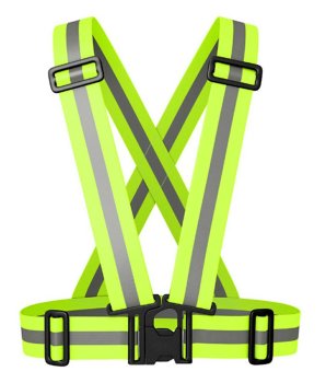 Atstarojošas siksnas ar pilnu regulāciju, veste, zaļa