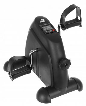 Compact Portable Arm and Leg Pedal Exerciser Mini Bike with Display, Black
