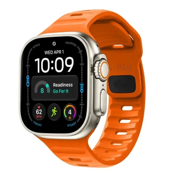 Tech-Protect Silicone Line Strap for Apple Watch (44 / 45 / 46 / 49 mm), Orange