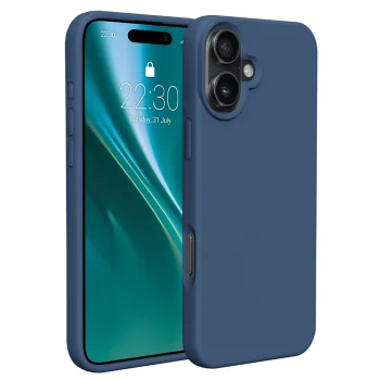 Etteri silikona vāciņš Apple iPhone 16 Plus, tumši zils