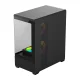 DarkFlash C365 Computer Case with 5 Fans, Black