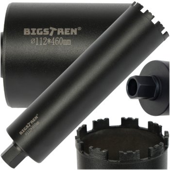 Алмазная коронка по бетону Bigstren 27083 112х460 мм для камня и...