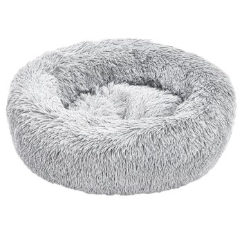 Soft Pet Bed for Dogs and Cats 55 cm, Light Grey