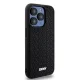 DKNY iPhone 15 Pro Max Case 3D Rubber Repeat Pattern, Black