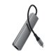 USB-хаб Acefast J16 5-в-1 USB-C с HDMI 4K 60Hz и PD 90W, Серый