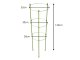 Plant Support Ring Cage DIVO 120cm with 3 Adjustable Rings, Green