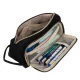 Двойной складной школьный пенал Maaleo 24502, Чёрный | Double Extendable Pencil Case