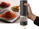 Electric Salt and Pepper Grinder with LED Light, Black