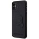 Karl Lagerfeld iPhone 11 / XR vāciņš Rubber Karl Head 3D, melns