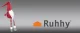 Новогодний гном Ruhhy, сидящий, 50 см, красный