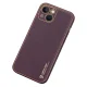 Чехол Dux Ducis Yolo для iPhone 14 Plus из экокожи, фиолетовый