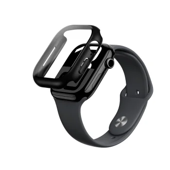 Защитный чехол AmazingThing Radix Glass для Apple Watch 46mm, черный