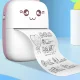 HURC9 mini termoprinteris ar Bluetooth Mini Kitty, rozā