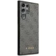 Чехол Guess 4G Metal Gold Logo для Samsung Galaxy S23 Ultra серый