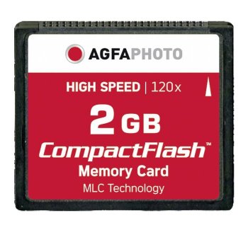 Atmiņas karte Agfaphoto CF Compact Flash 2GB High Speed 120x MLC Memory Card