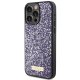 Guess iPhone 15 Pro Max Case Rhinestone Metal Logo, Pink