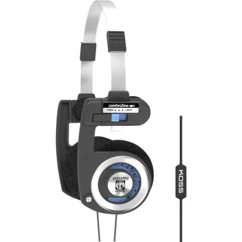 Накладные наушники Koss Porta Pro Classic с микрофоном, Черные/Синие