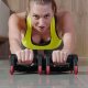 2-in-1 Ab Roller and Push-Up Bars, Black