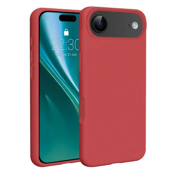 Etteri Silicone Mag vāciņš priekš iPhone 17 Air, aveņu sarkans