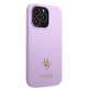 Guess iPhone 13 Pro Max Case Saffiano 4G Small Metal Logo Purple