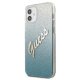 Apple iPhone 12 mini 5.4\'\' Guess Gradient Script Case Cover (GUHCP12SPCUGLSBL), Blue | Чехол Кейс...
