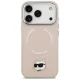 Karl Lagerfeld Choupette Pin MagSafe vāciņš iPhone 17 Pro – rozā | Phone Case Cover
