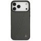 Mercedes Leather Large Laurel Leave MagSafe vāciņš iPhone 17 Pro Max Anthracite