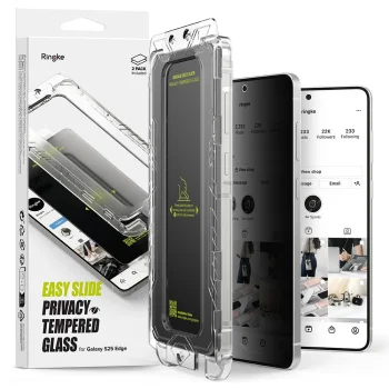 Защитное стекло Ringke Easy Slide 2-pack Privacy для Samsung Galaxy S25 Edge