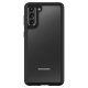 Samsung Galaxy S21 (SM-G990F) Spigen Ultra Hybrid TPU Case Cover, Black-Transparent | Telefona Vāciņš Maciņš Maks...