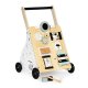 Деревянные ходунки-каталка ECOTOYS с развивающими играми