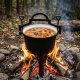 Enameled Cast Iron Cauldron 8L Campfire Pot MultiGarden