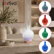 Ultraskaņas gaisa mitrinātājs un aromātu difuzors Zortiva 200 ml, RGB LED, brūns/bēšs