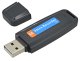 Компактный USB диктофон с поддержкой microSD, черный