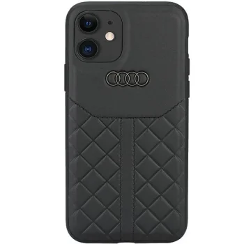 Audi vāciņš iPhone 12 / 12 Pro 6.1" Genuine Leather, melns